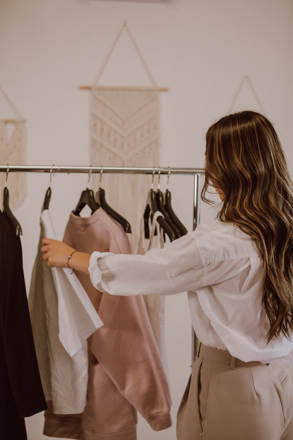 Woman Choosing Clothes